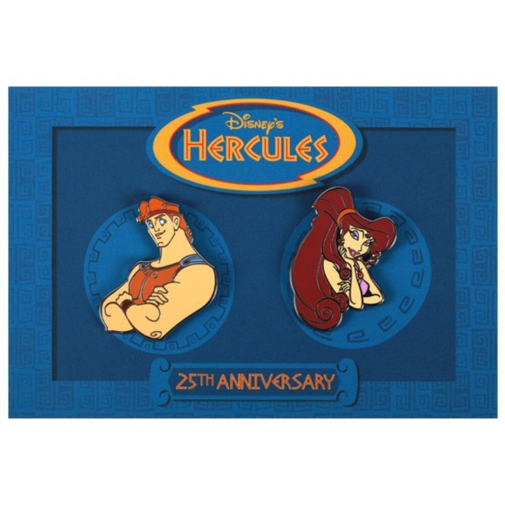 New! Disney Hercules Cloisonné Pins 25th Anniversary Set of 2 Megara
